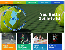 Tablet Screenshot of northernjerseytennis.com